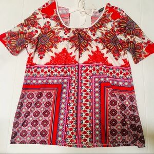 Notations Womens Top Multicolor Design Size XL